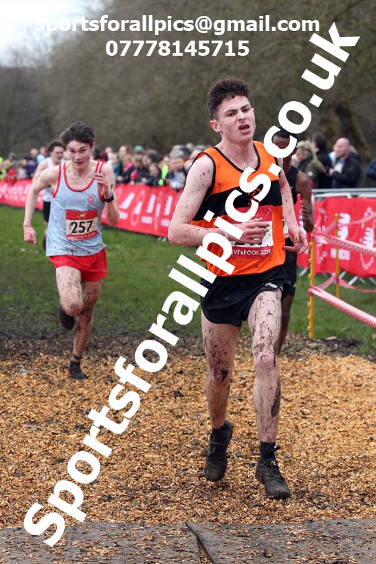 Senior boys, 2020 New Balance English Schools Champs., Sefton Park, Liverpool. Photo: David T. Hewitson/Sports for All Pics